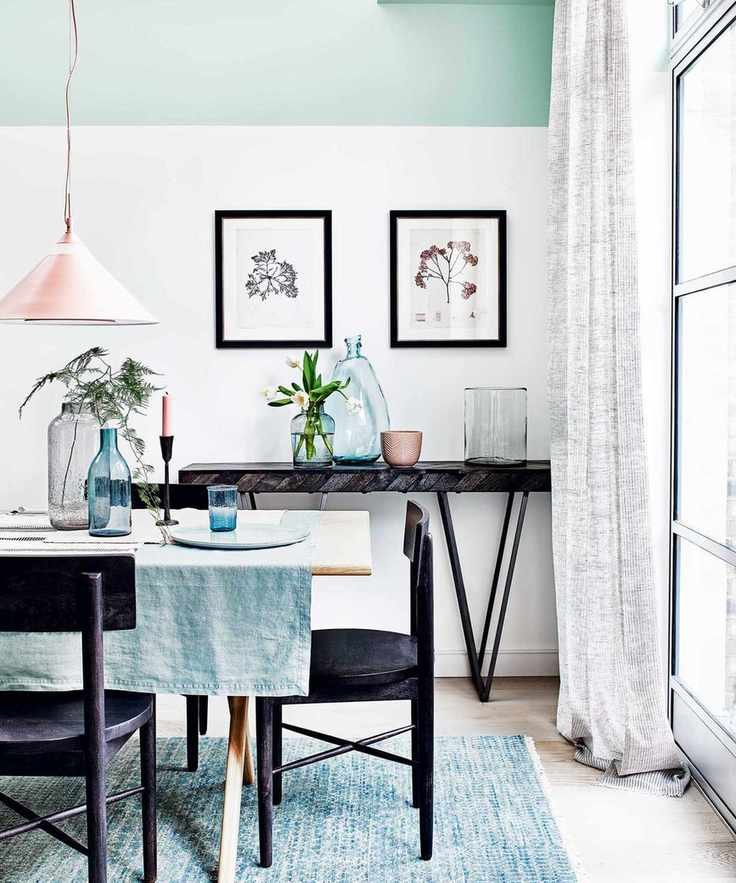 Console table with baskets underneath