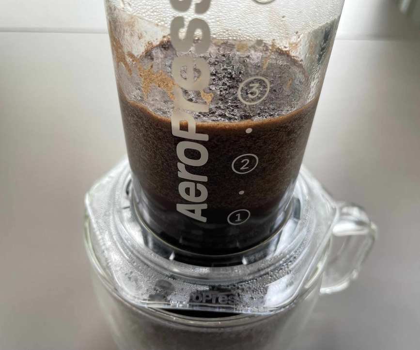 Using the AeroPress to brew coffee