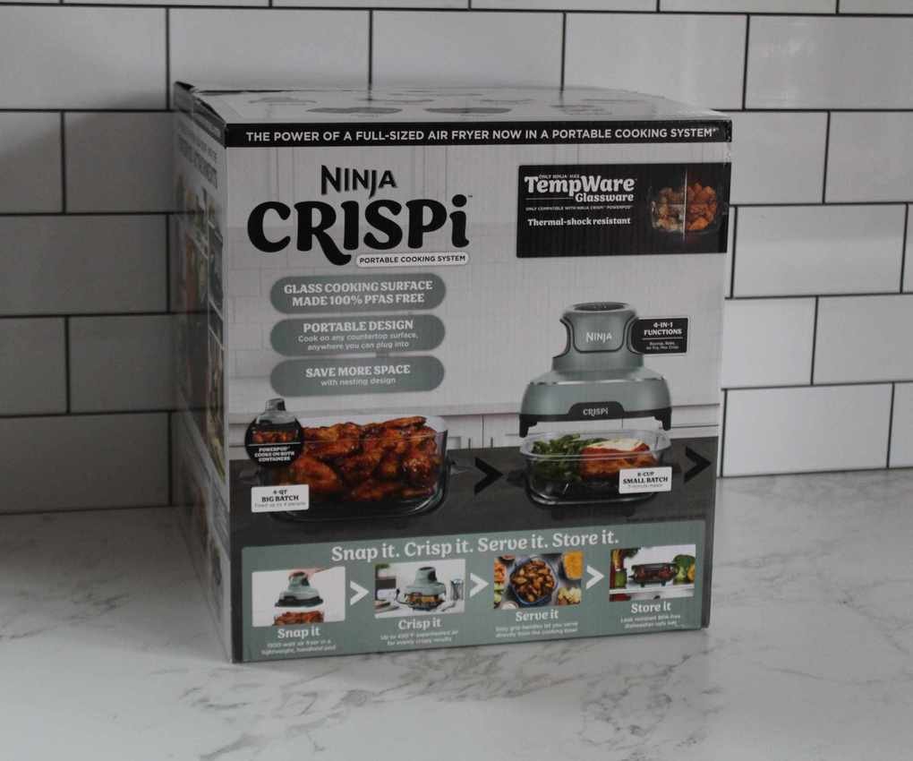 Ninja Crispi Portable Glass Air Fryer box